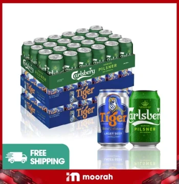 Tiger Lager Beer[2 Carton] + Carlsbergs[1 Carton]